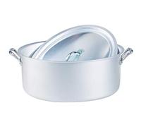 Pentole Agnelli Family Cooking Aluminium Oval Saucepot With 2 Handles, Diameter 32 Cm.