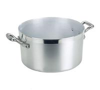 Pentole Agnelli Family Cooking Aluminium Saucepot with 2 Handles, 22.19 Litre, Silver