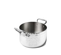 PENTOLE AGNELLI hammered handle pan - Silver One Size