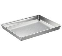 Pentole Agnelli Pastry - Pizza Line Rectangular Baking Pan With Edge, Dimension 30 x 23 x 3 Cm.