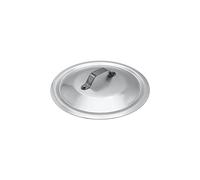 Pentole Agnelli Professional Aluminium 3 Mm. Round Heavy Lid With Small Loop Handle, Diameter 34 Cm.