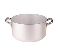 Pentole Agnelli Professional Aluminium 3 Mm. Saucepot With 2 Stainless Steel Handles, 9.51 Litre