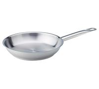 Pentole Agnelli Stainless Steel Frying Pan With A Steel Tube Handle, Diameter 24 Cm.