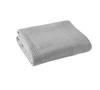 Pentrum Cellular Baby Blankets for Moses Basket/Travel/Pram/Car 100% Soft Cotton (Grey)