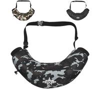 Penveer Football Hand Warmer Pocket - Water Resistant Hand Warmer with Adjustable Strap, Ribbed Cuffs and Zip Pocket, Ideal for Football, Hunting and Outdoor Activities (Grey