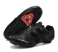 PENXZT Mens Cycling Shoes Compatible with Peloton with Look Delta Cleats Road Bike Shoes Indoor Spin Cycle Bike Shoes,Black,10.5 UK