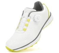 PENXZT Mens Golf Shoes Waterproof Casual Trainers Non Slip Outdoor Spikless Sneakers for Golf Training,B,8.5 UK