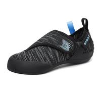 PENXZT Womens Rock Climbing Shoes Introductory Breathable Comfortable Bouldering Shoes Child Rock Training Shoes,Black A,5 UK