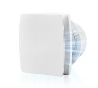 PENYUY 100mm Silent Powerful Bathroom Extractor Fan with Timer, Bathroom Fan Extractor with Backflow Flap, 95 m³/h, 12 Watt / 34 dB for Bathroom, Kitchen, Toilet