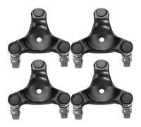 Peohud 4 Pack Steel Tri-Dolly, 3 Wheel Furniture Mover Dolly, 180 Lbs Load Capacity Each Pack, Triangle Swivel Caster Easy Moving Tools for Heavy Cabinet, Furniture, Appliances, 6.5 Inches