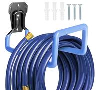 PeoMev Metal Hose Hook Wall Mount - Heavy Duty Water Hose Reels for Outside, Extension Cords