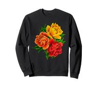 Peonies and Florals in a Bold Vintage Flowers Bouquet Sweatshirt