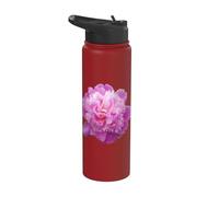 Peonies Flower Bunch Blooming Peony Paeony Colorful Flowers Stainless Steel Insulated Water Bottle