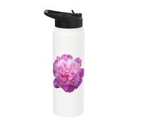 Peonies Flower Bunch Blooming Peony Paeony Colorful Flowers Stainless Steel Insulated Water Bottle