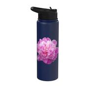 Peonies Flower Bunch Blooming Peony Paeony Colorful Flowers Stainless Steel Insulated Water Bottle