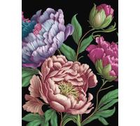 Peonies Journal : Lined Pages and Sprayed Edges
