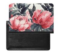 Peonies Spring Passport Holder Unisex-adult Waterproof Travel Passport Cover Wallet Card Case Documents Organizer Protector Holder