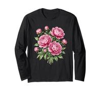 Peonies Summer Spring Long Sleeve T-Shirt