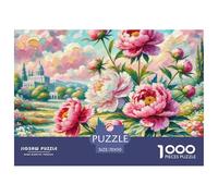 Peony-1000 Pieces, Puzzle Series with The Most Loved Rural Scenery for Adults And Children from 14 Years, Multicoloured, 70x50cm/1000pcs