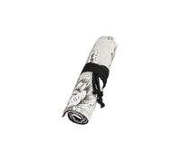 Peony 12/24/36/48/72 Holes Canvas Roll Pen Curtain Pencil Bag for Case Makeup Wrap Holder Storage Pouch Pencil Case Bag Portable Office Stationery Makeup School Supplies Middle High College Students