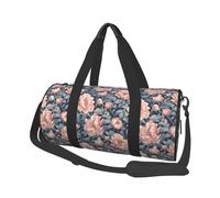 Peony_Art Print Travel Duffel Bag, Lightweight Sports Gym Bag with Shoulder Straps for Women Men Teen ravel Business Trip