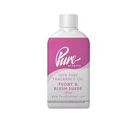 Peony & Blush Suede Fragrance Oil - 100ml Suitable for Candles, Wax Melts, Cosmetics, Diffusers, Soap