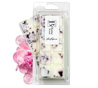 Peony & Blush Suede Handmade Strong Scented Soy Wax Melts Snap Bars, Long-Lasting Perfume Wax Melts, Natural Soy Wax, Perfect Wax Melts Gift Set for Home, Office, or Special Occasions