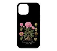 Peony Botanical Anatomy Flower Diagram Vintage Style Case for iPhone 12 Pro Max