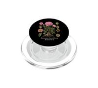Peony Botanical Anatomy Flower Diagram Vintage Style PopSockets PopGrip for MagSafe