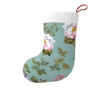 Peony Christmas Stocking, Candy Gift Bags, Hanging Stocking Ornament, Christmas Decorations