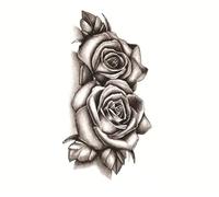 Peony Decals Rose Flowers Temporary Tattoo For Body Arm Leg Body Art Stickers Fake Tattoo(003)