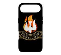 Peony Dove Tongue Fire Flame Holy Spirit Catholic Case for iPhone Air