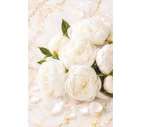 Peony Dreams Notebook: Elegant Floral Journal & Writing Notebook | White Peonies, Rose and Gold Marble Design, Positive Energy, Self-Care, Notes, Journaling & Inspiration