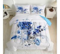 Peony Floral Double Coverless Duvet Set All-Season 7.5 tog 3D