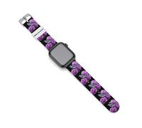 Peony Flower Blue Jay Bird Soft Silicone Watch Bands Replacement IWatch Straps 38mm 40mm 42mm 44mm