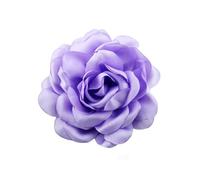 Peony Flower Brooch Pin Chiffon Rose Flower Brooch Classic Wedding Party Dance Banquet Women Lapel Pin Dress Suit Clothes Accessories Jewelry 95mm, Satin Chiffon, PU Flower, Silver Tone Plated Alloy