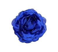 Peony Flower Brooches Pins Delicate Chiffon Rose Flower Brooch Classic for Party Dance Banquet for Women Ladies Lapel Pins Dress Suit Ceremony Clothes Accessories Jewelry Gifts 95mm (Dark Blue)