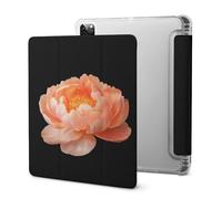 Peony Flower Cute Tablet Case with Pencil Holder Lightweight Hard Protective Cover Compatible with Ipad 2020 /Pro 2020/2020 AIR 4 /Pro 2021