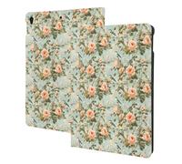 Peony Flower Hummingbird Print Compatible with ipad air 3rd Generation Case Cover, Tablet Cases Compatible with ipad Pro Case 10.5 Inch, Auto Wake/Sleep, Folio Stand