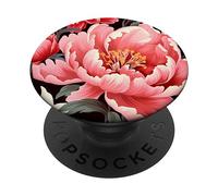 peony flower pattern PopSockets Adhesive PopGrip