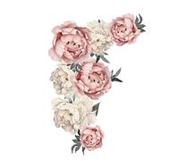 Peony Flower Pattern Wall Stickers Art Applique Background Sticker for Bedroom Kitchens Living Room Home Office School Decorationdaily Decoration