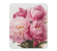 Peony Flowers Blossom Mouse Pad Thin Mouse Mat 14.22
