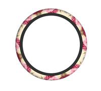 peony flowers blossom Print Steering Wheel Cover for Car Universal