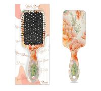 Peony Hair Brush Colorful Abstract Flowers Wet Dry Air Cushion Hair Brush Plastic Detangler Hairbrush for Kids Adults Back To School Gift Women Men