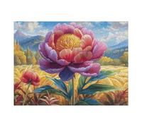 Peony in Flowers 500 Piece Count Premium Jigsaw Puzzle For Adults Teens 14+ Concentration Training Indoor Game Family Game Night Creativity Gift Giving 500 PCS/52×38cm