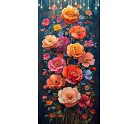 Peony Paint by Numbers Poppy Large Painting by Numbers for Adults, Paint-by-Numbers Kits 90X120cm Without Frame, DIY Acrylic Number Painting for Gifts Christmas Decorations, Hobbies for Women P0-726