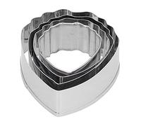 Peony Petal Cutter Set, Stainless Steel Cookie Cutters for Fondant Biscuits DIY Baking Molds Decorating Tools for Wedding Birthday Cake Supplies 4PCS Baking Tool Set