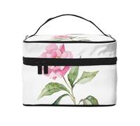 Peony -Print Waterproof Cosmetic Bag for Travel & Gym - Large Makeup Organizer Compartments, Premium Twill Fabric, Leak-Proof Design