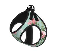 Peony Printing Puppy Summer Vest Harness With Reflective,Dog Accessories For Small Medium Large Dogs And Cats