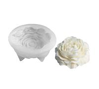 Peony Shaped Soap Molds 3D Flower Soap Silicone Molds Epoxy Resin Cake Chocolate Decorations